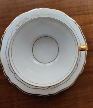 Taza y plato Primera Comunión totalmente vintage