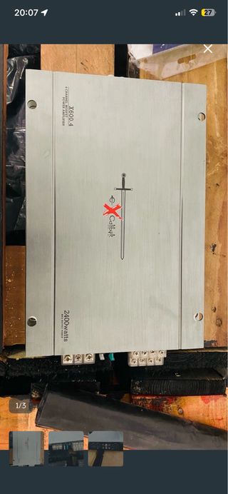 Equipo de sonido: Subwoofer MTX y Amplificador