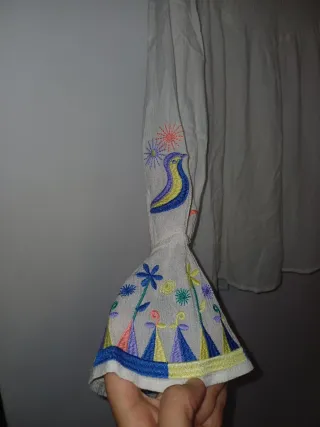 Camicia donna maniche ricamate