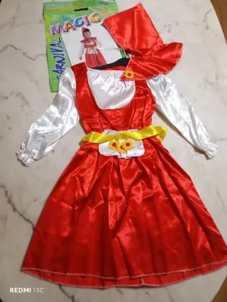 Costume Carnevale Bambina Rosso