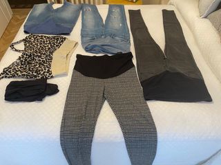 Vaqueros premamá, talla 40. Todo el lote 20€.