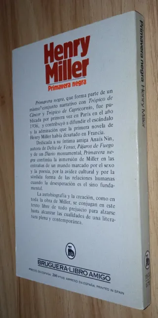 Primavera Negra - Henry MILLER