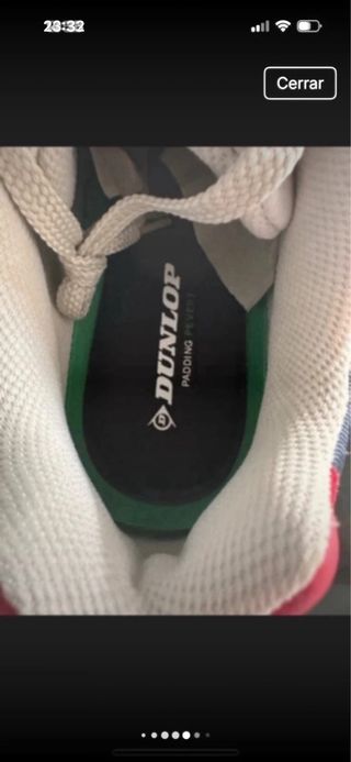 Zapatillas Dunlop Beige y Azul