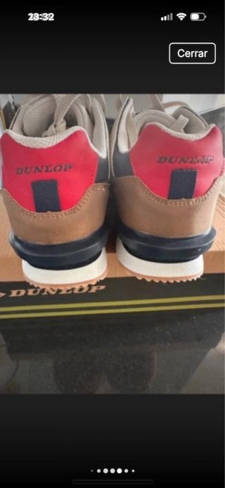 Zapatillas Dunlop Beige y Azul
