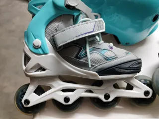 Patines en linea y casco