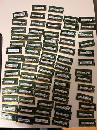Lote 72 Memorias Ram So-Dimm 8gb de varias marcas