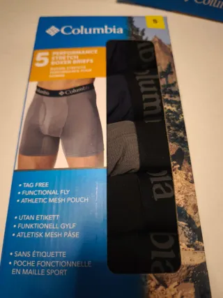 Pack 5 Boxer Columbia Talla S