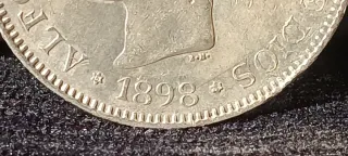5 Pesetas 1898 EBC-