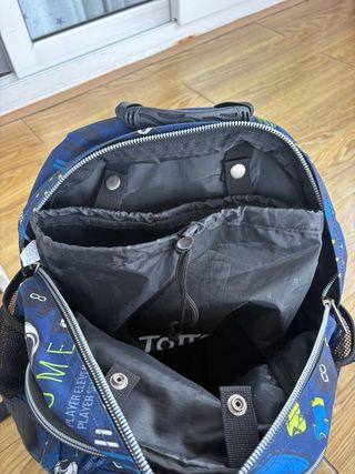Mochila Totto Escolar Fútbol Azul