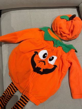 Disfraz Calabaza Infantil con Pies Rayas