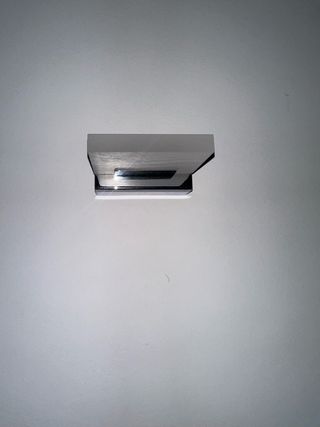 Aplique de pared moderno inox y cristal