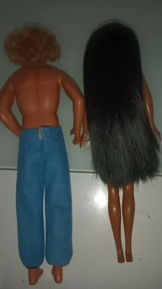 Muñecas Disney Pocahontas y John Smith años 90