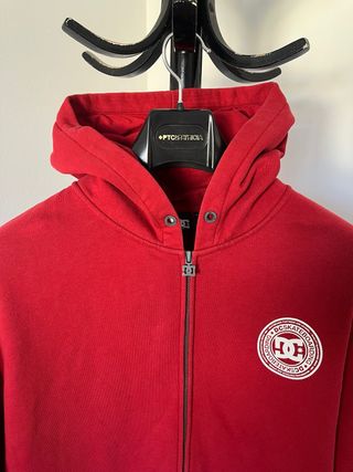 Sudadera DC roja algodón grueso