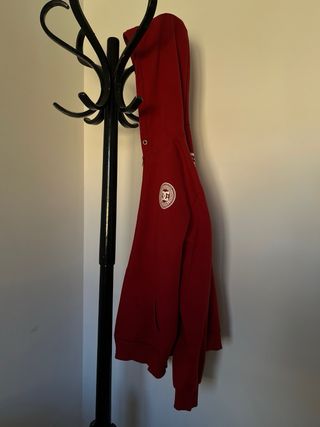 Sudadera DC roja algodón grueso
