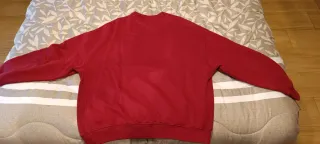 Sudadera Tommy Jeans Roja Logo Vintage