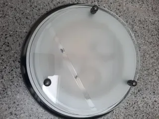 Lámpara de techo cristal y metal