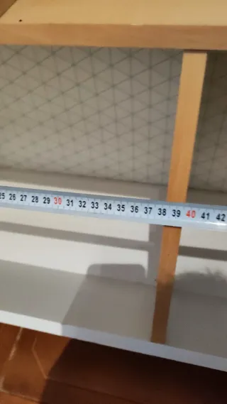Estantería Mueble Blanco y Madera