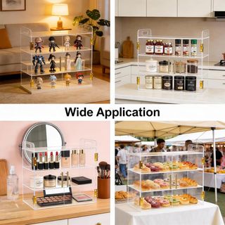 Vitrina 3 Niveles Acrílico Panadería