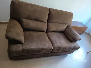 Sofá marrón chocolate