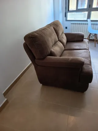 Sofá marrón chocolate