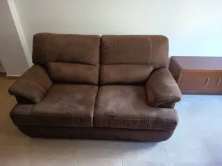 Sofá marrón chocolate