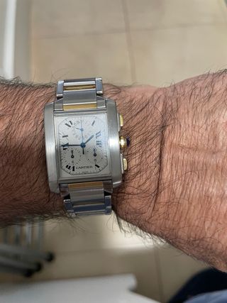 Reloj Cartier Tank Acero y Oro