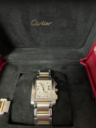 Reloj Cartier Tank Acero y Oro