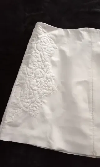 Minifalda Zara Cuero