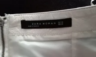 Minifalda Zara Cuero