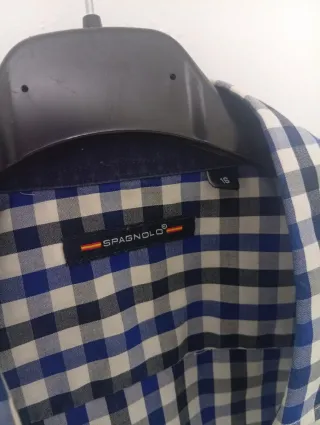 Camisa Spagnolo cuadros popelín