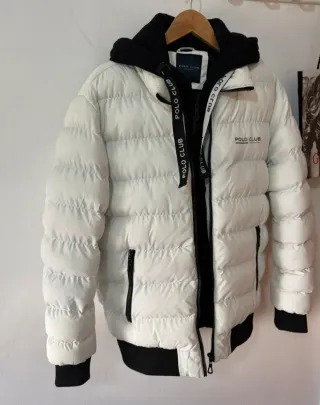 Anorak Polo Club Blanco y Negro