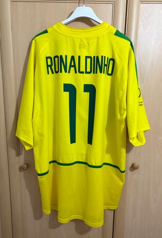 Camiseta Brasil Ronaldinho Mundial 2002 ORIGINAL