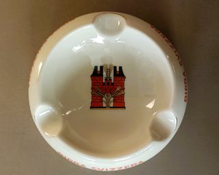 CENICERO PORCELANA CERVEZA FELDSCHLÖSSCHEN VINTAGE