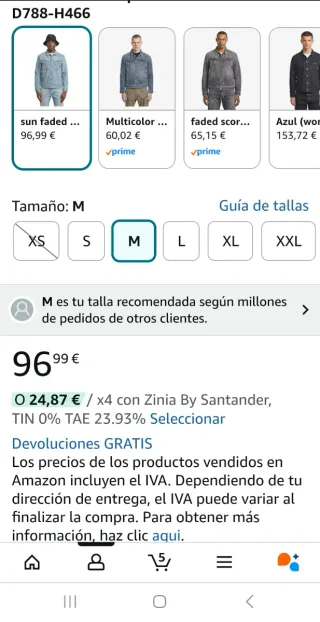 Chaqueta Vaquera G-Star A-line Slim Azul