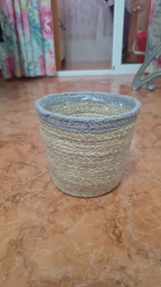 Lote cestas mimbre nuevas