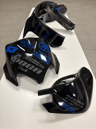 Carenado Yamaha JOG RR Negro/Azul VOCA
