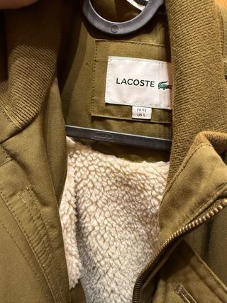 Abrigo Bomber Lacoste Verde