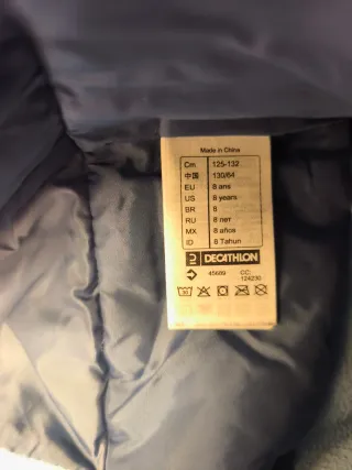 Mono de esquí infantil Wedze multicolor Talla 8