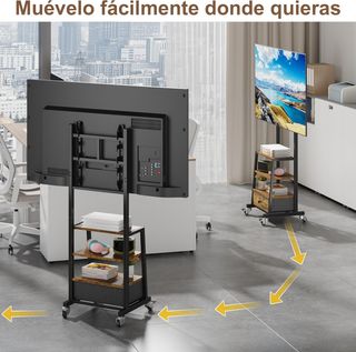 Mueble TV con Ruedas y Cajón