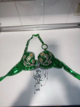 Conjunto Traje Danza Oriental Verde
