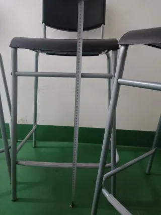 Banquetas altas metal y plástico todas (4 unidades