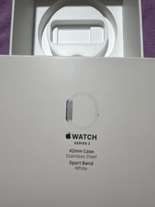 Caja Apple Watch Blanca Vacía