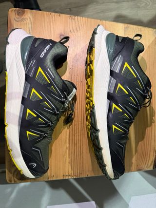 Zapatillas trekking Head verdes y negras