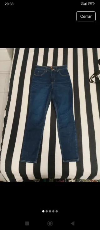 Pantalones pitillo Lee azules
