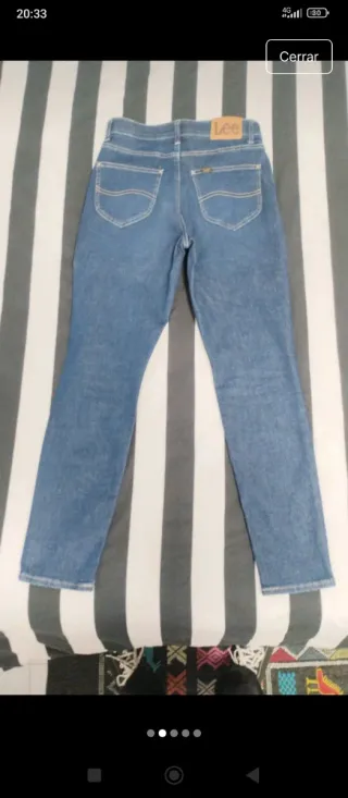 Pantalones pitillo Lee azules