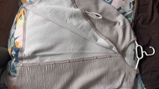 Cárdigan El Corte Inglés mujer beige/blanco