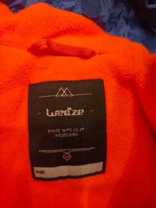 Mono de esquí azul y naranja. Talla 6