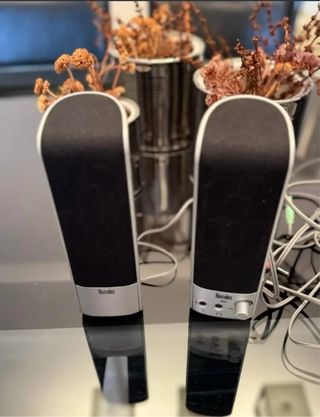 Altavoces Hercules Negro/Plata