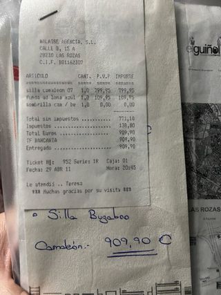 Bugaboo Cameleon con accesorios