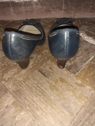 Zapatos de tacón Clarks azules talla 41.5 ver foto